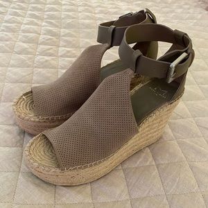 Marc Fisher Annie Espadrille Platform Wedge sz 8.5